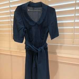 MARIE MARIE Cotton Voile Button Front Dress